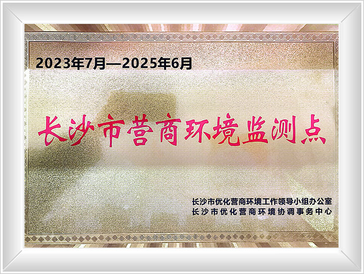长沙市营商环境监测点