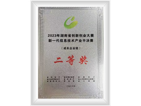 创新创业大赛二等奖奖牌
